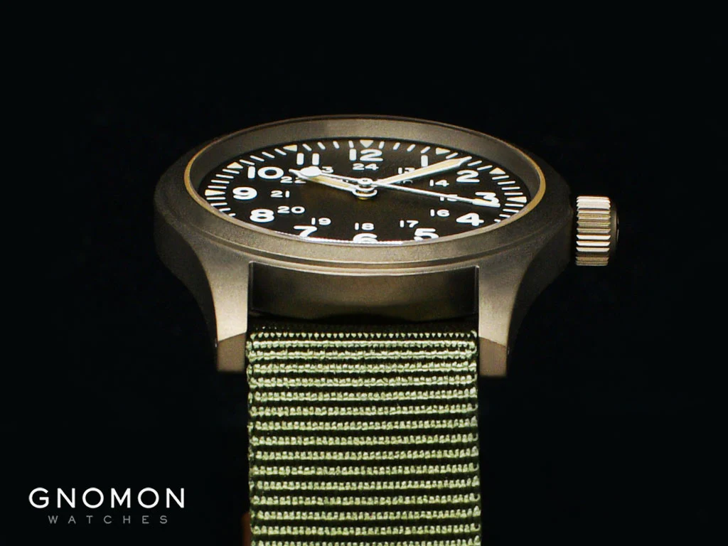 Khaki Field Mechanical Handwinding Earth Brown 38 - Military Nylon Strap Ref. H69449961 - Image 5