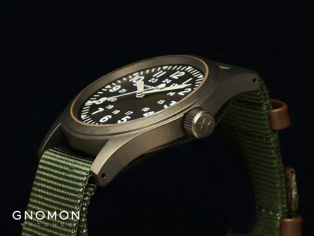Khaki Field Mechanical Handwinding Earth Brown 38 - Military Nylon Strap Ref. H69449961 - Image 6