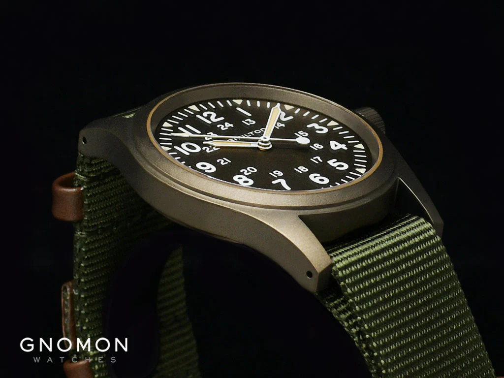 Khaki Field Mechanical Handwinding Earth Brown 38 - Military Nylon Strap Ref. H69449961 - Image 7