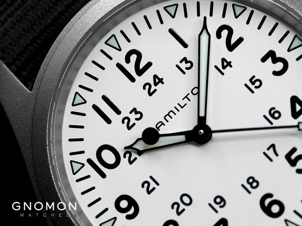 Khaki Field Mechanical Handwinding White 38 - Black Nylon Strap Ref. H69439910 - Image 4