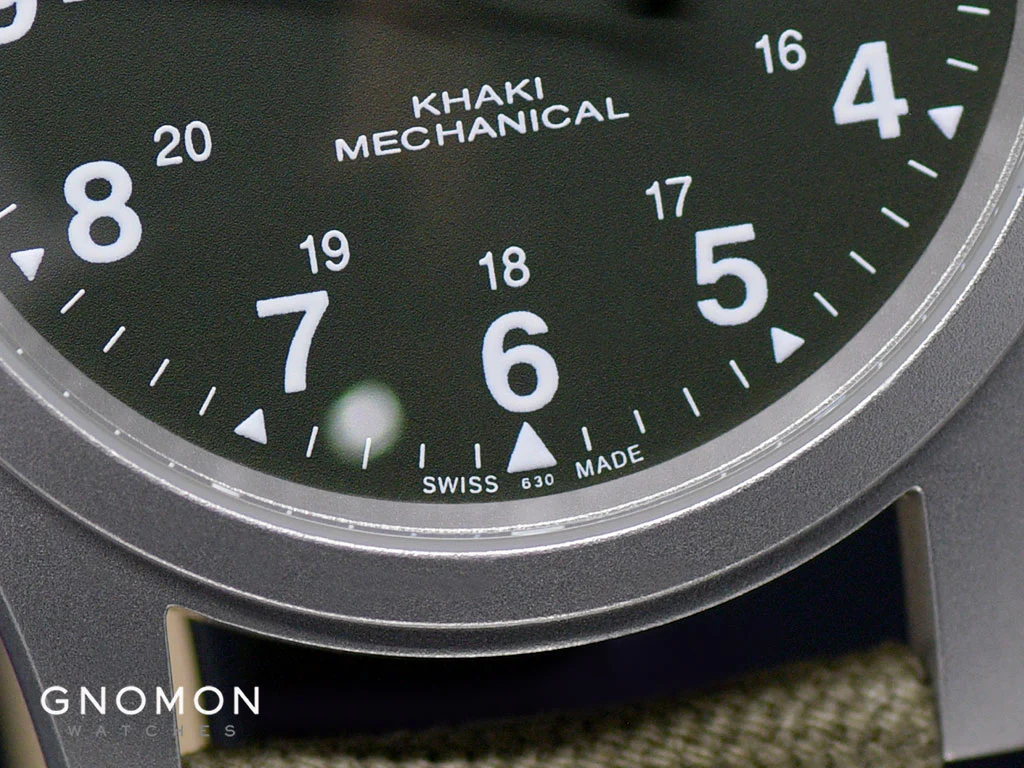 Khaki Field Mechanical Officer Handwinding Green 38 Ref. H69439363 - Image 3
