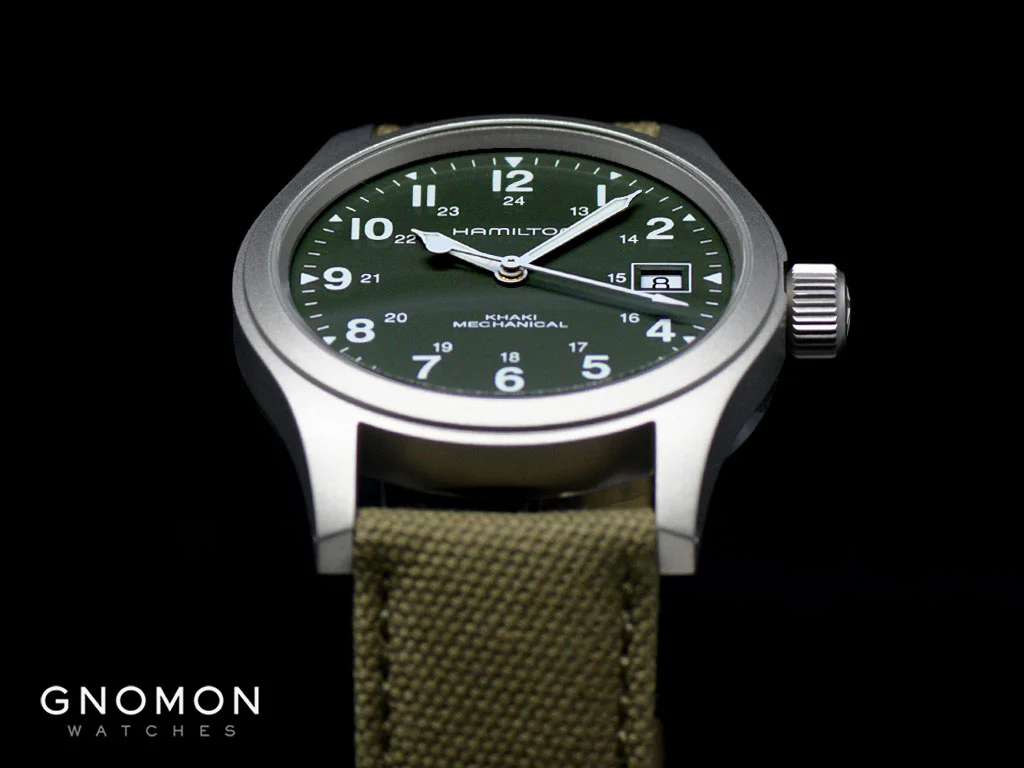 Khaki Field Mechanical Officer Handwinding Green 38 Ref. H69439363 - Image 5