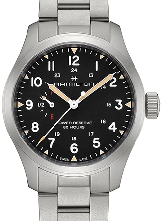 Khaki Field Mechanical Power Reserve Black 40 - Bracelet Ref. H69509130