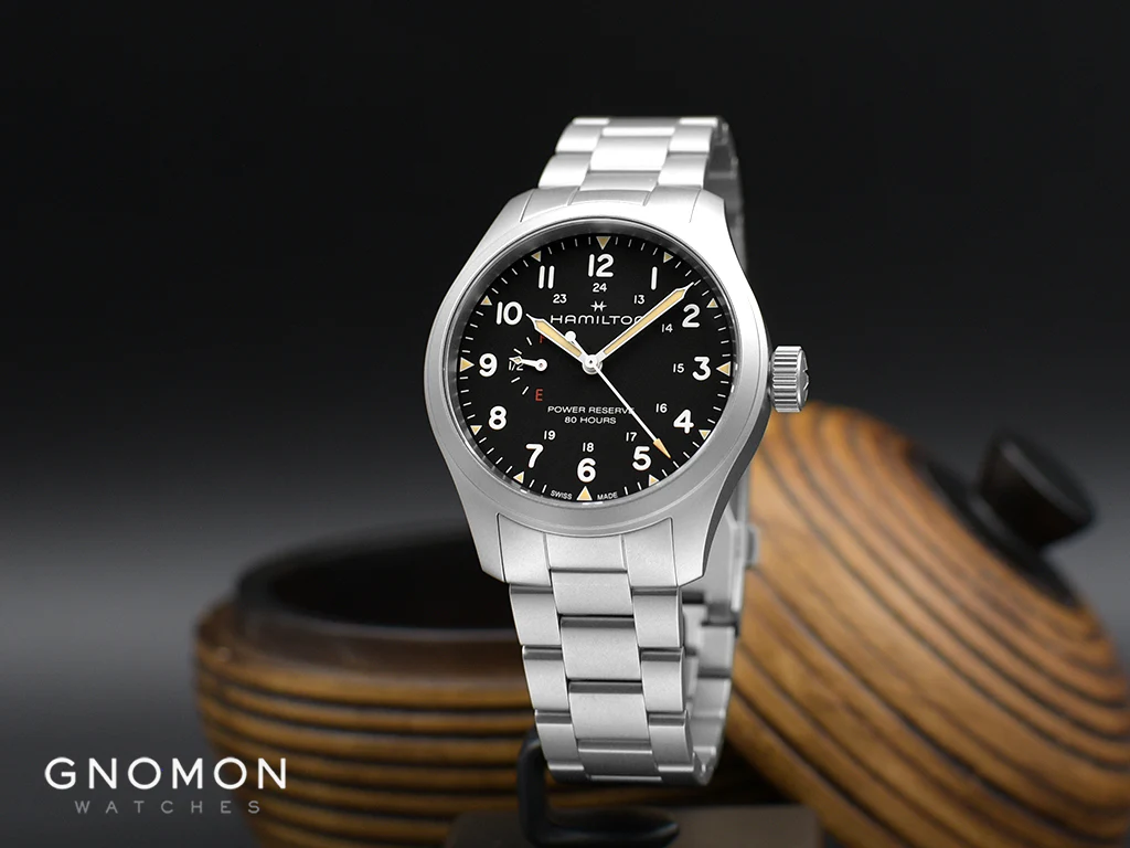 Khaki Field Mechanical Power Reserve Black 40 - Bracelet Ref. H69509130 - Image 2