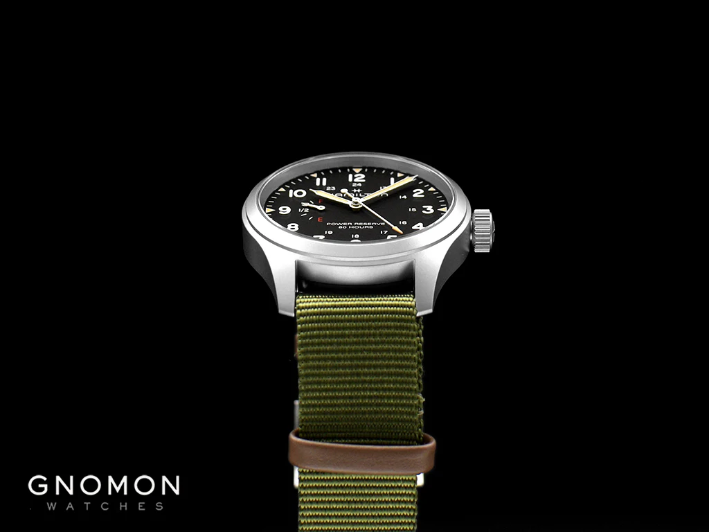 Khaki Field Mechanical Power Reserve Black 40 - Nylon Ref. H69509930 - Image 7