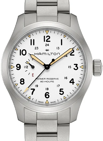 Khaki Field Mechanical Power Reserve White 40 - Bracelet Ref. H69509110