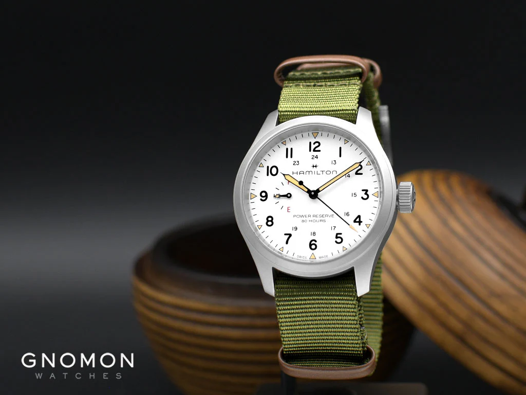 Khaki Field Mechanical Power Reserve White 40 - Nylon Ref. H69509910 - Image 2