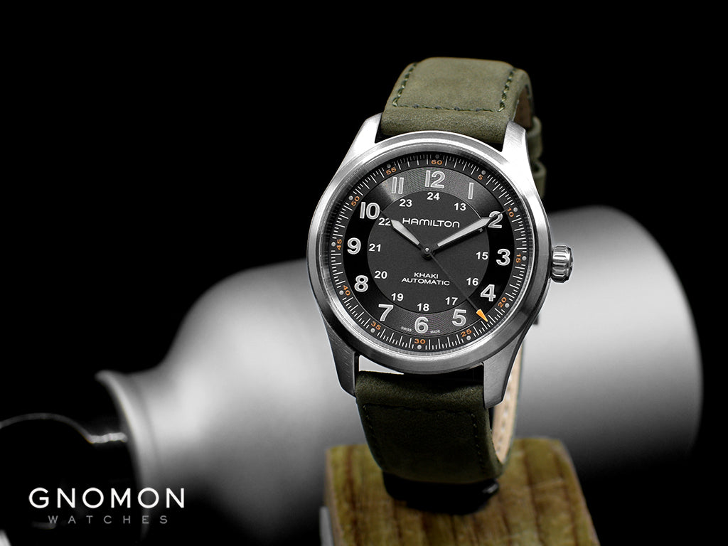 Khaki Field Titanium Auto 38 Black Ref. H70205830 - Image 2