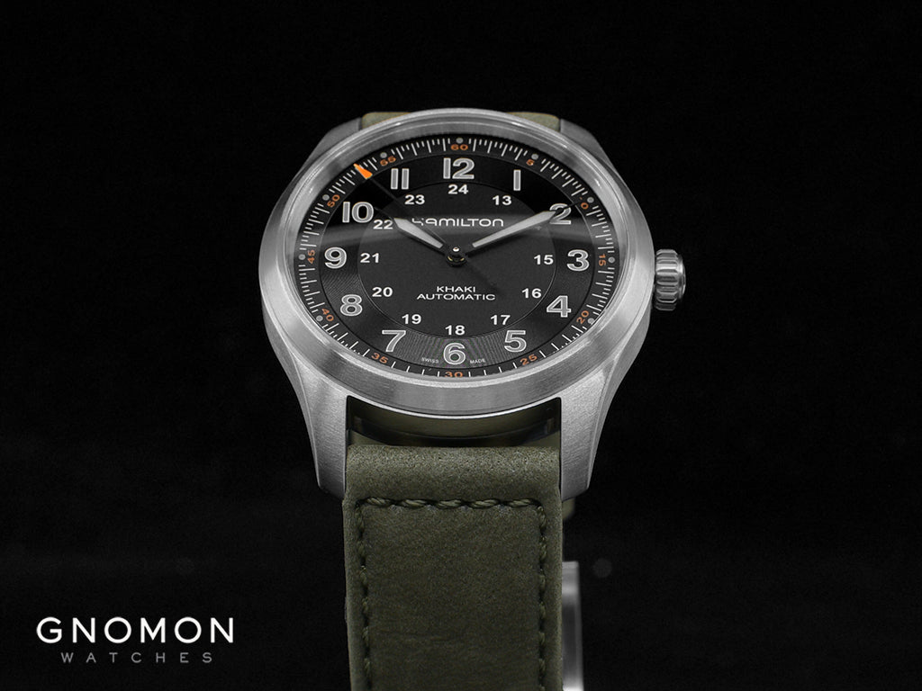 Khaki Field Titanium Auto 38 Black Ref. H70205830 - Image 6