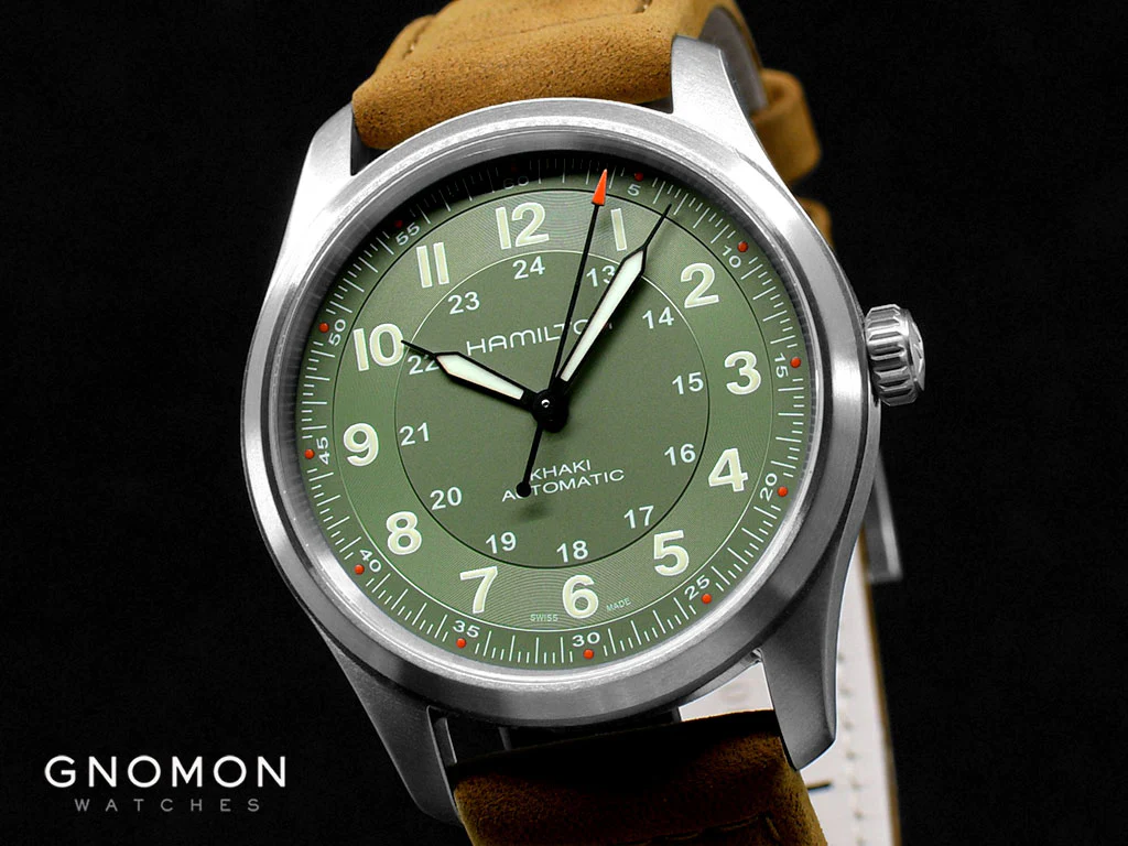 Khaki Field Titanium Auto 38 Green Ref. H70205860 - Image 5