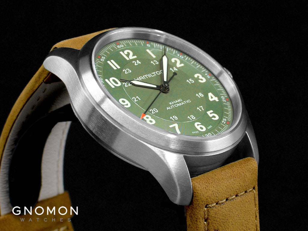 Khaki Field Titanium Auto 38 Green Ref. H70205860 - Image 8
