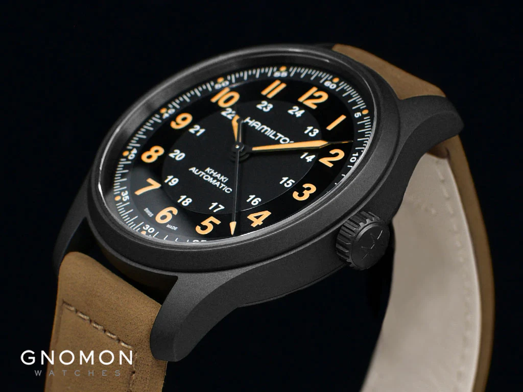 Khaki Field Titanium Auto 42 Black PVD Ref. H70665533 - Image 7