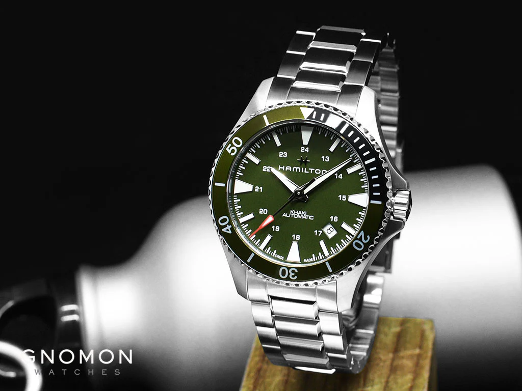 Khaki Navy Scuba Auto 40 Green - Bracelet Ref. H82375161 - Image 2