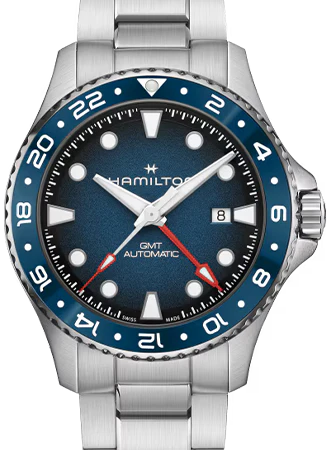 Khaki Navy Scuba Auto GMT 43 Blue - Bracelet Ref. H82535140