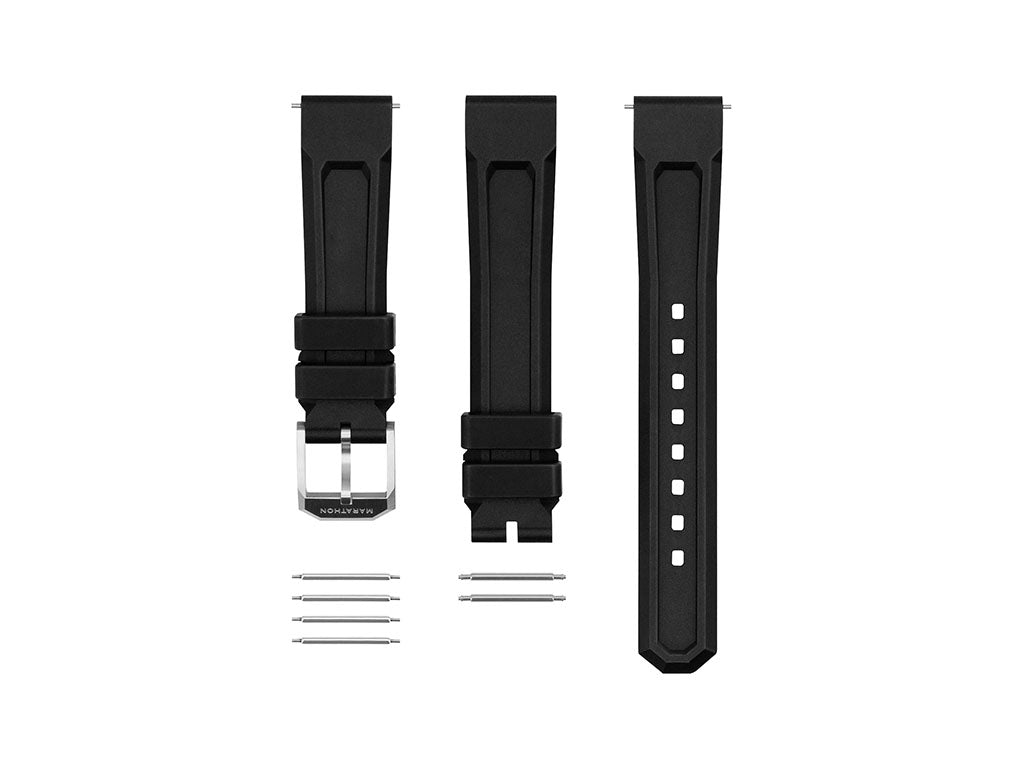 Marathon 3-Piece Rubber Strap Kit - 18mm - Image 2