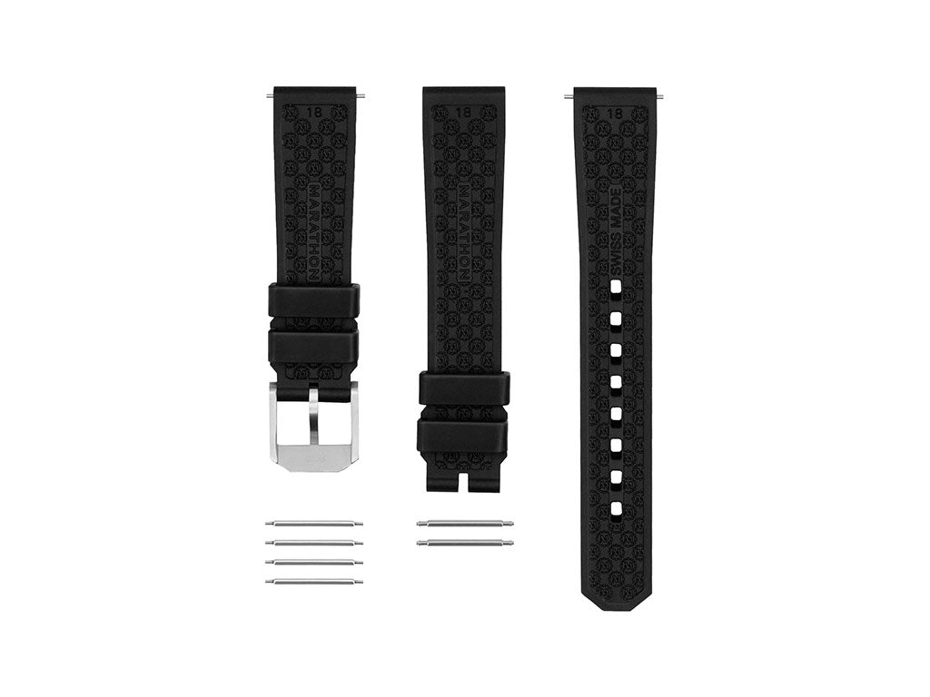 Marathon 3-Piece Rubber Strap Kit - 18mm - Image 3