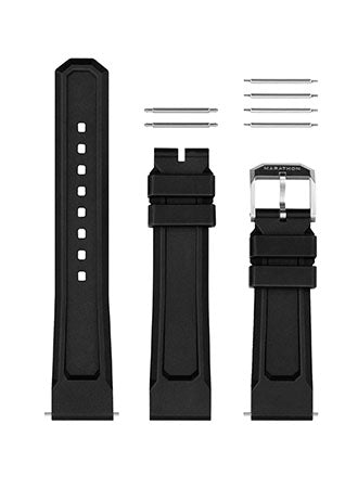 Marathon 3-Piece Rubber Strap Kit - 20mm