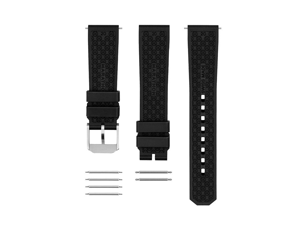 Marathon 3-Piece Rubber Strap Kit - 20mm - Image 3