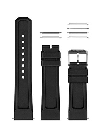 Marathon 3-Piece Rubber Strap Kit - 22mm