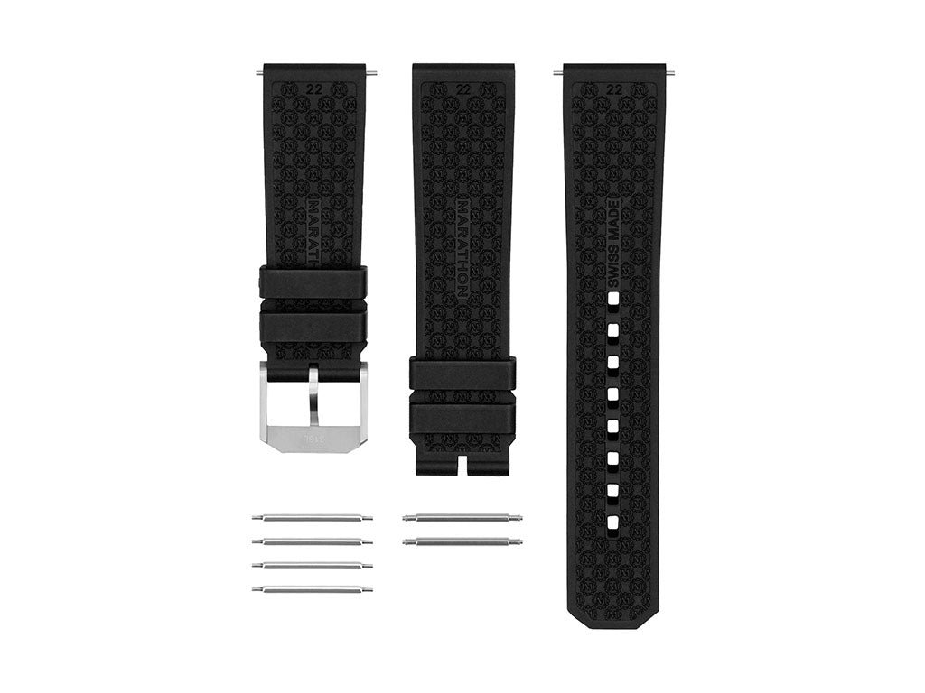 Marathon 3-Piece Rubber Strap Kit - 22mm - Image 3