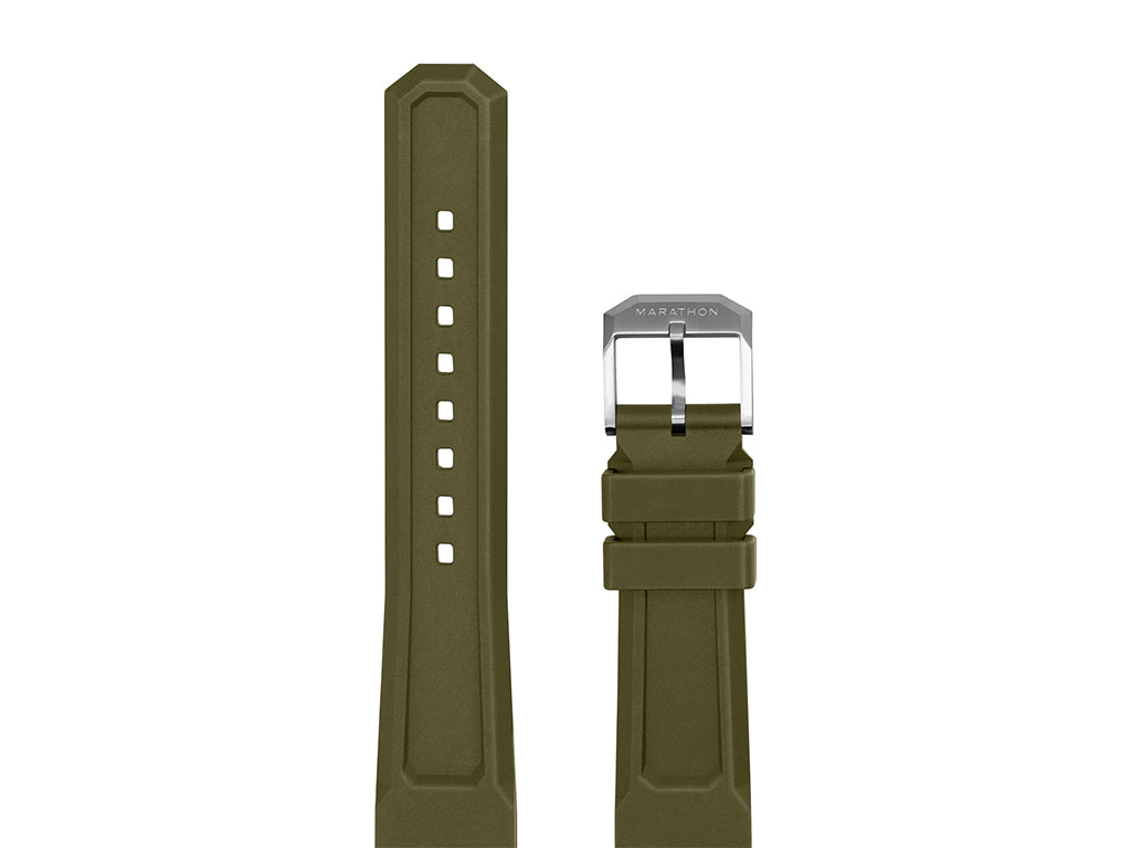 Marathon 3-Piece Rubber Strap Kit Green - 20mm - Image 4