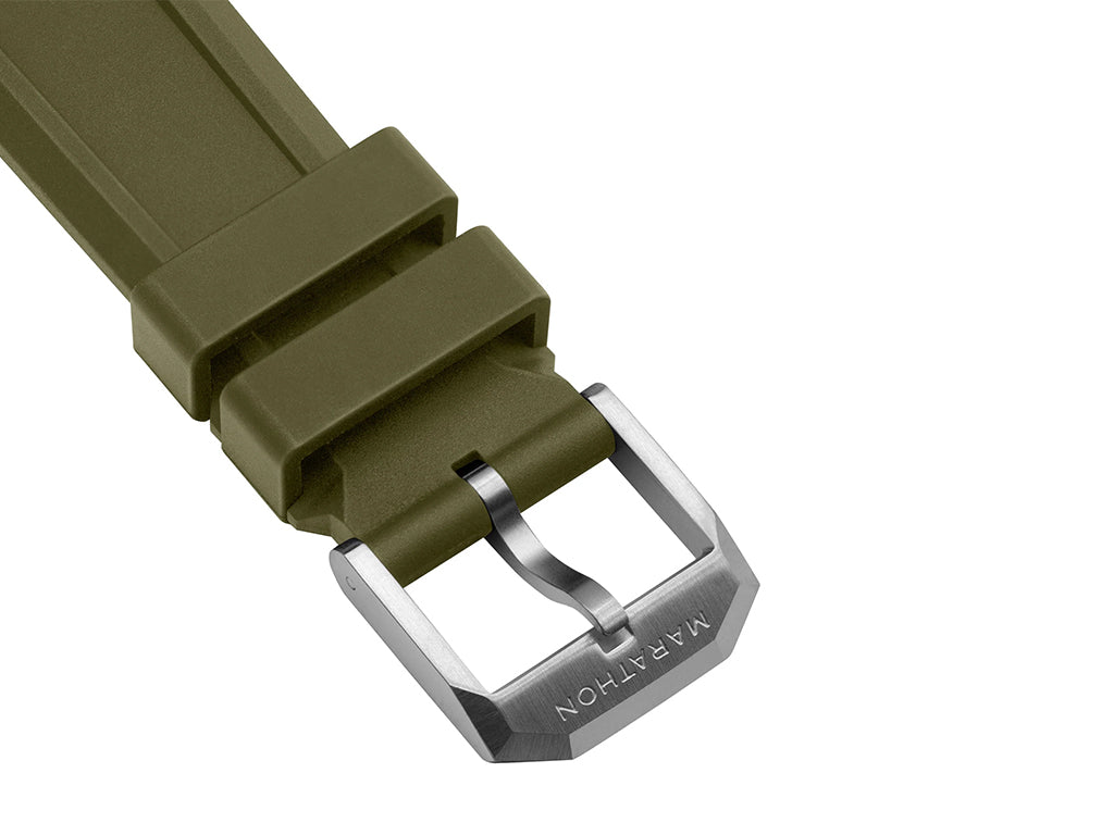 Marathon 3-Piece Rubber Strap Kit Green - 20mm - Image 5