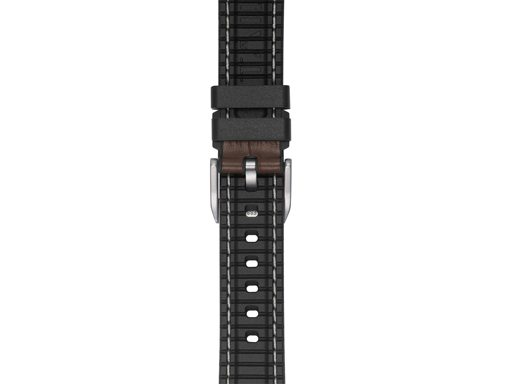 "Max Sport" Leather Rubber Strap Brown - Image 5