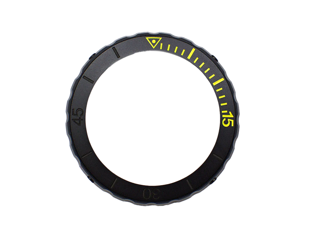 Maya Mk III Black with Yellow Marking Ceramic Bezel - Image 3