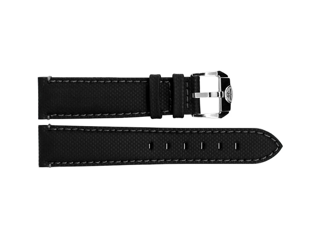 Squale Microfibre Strap Black - 20mm - Image 2