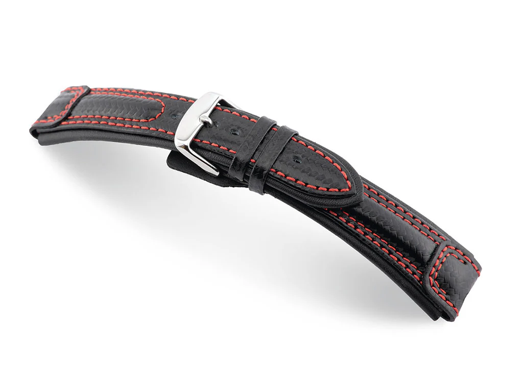 Monza - Black - Carbon Fiber Cow Leather - Image 2