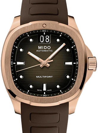 Multifort TV Big Date Rose Gold - Rubber Ref. M049.526.37.291.00