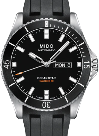 Ocean Star Captain Black - Rubber Ref. M026.430.17.051.00