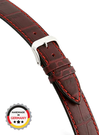Orlando - Burgundy - Alligator Grained