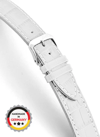 Orlando - White - Alligator Grained