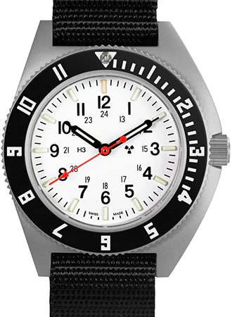 Pilot’s Navigator Stainless Steel Arctic Quartz (SSNAV) - Nylon DEFSTAN Ref. WW194001SS-0503