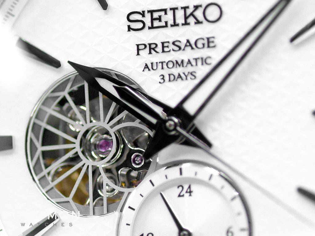 Presage Automatic Sharp Edged Open-Heart Shironeri White Ref. SARJ001 - Image 4