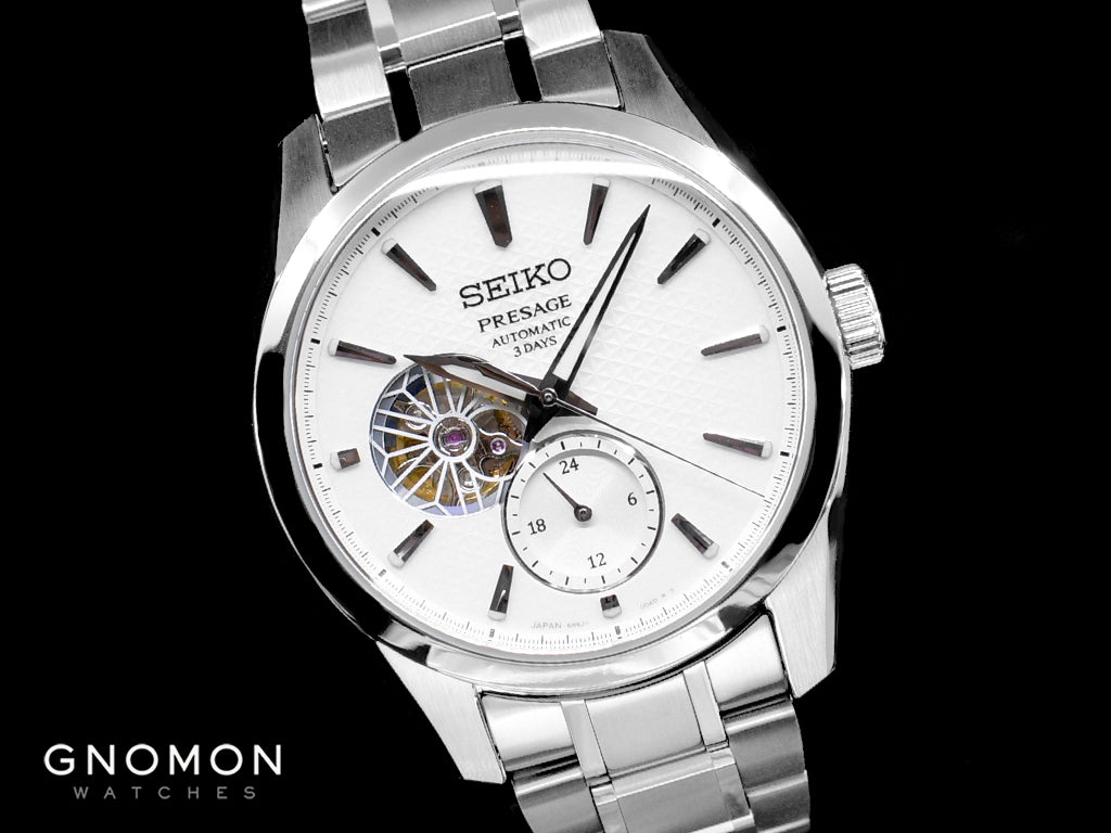 Presage Automatic Sharp Edged Open-Heart Shironeri White Ref. SARJ001 - Image 5