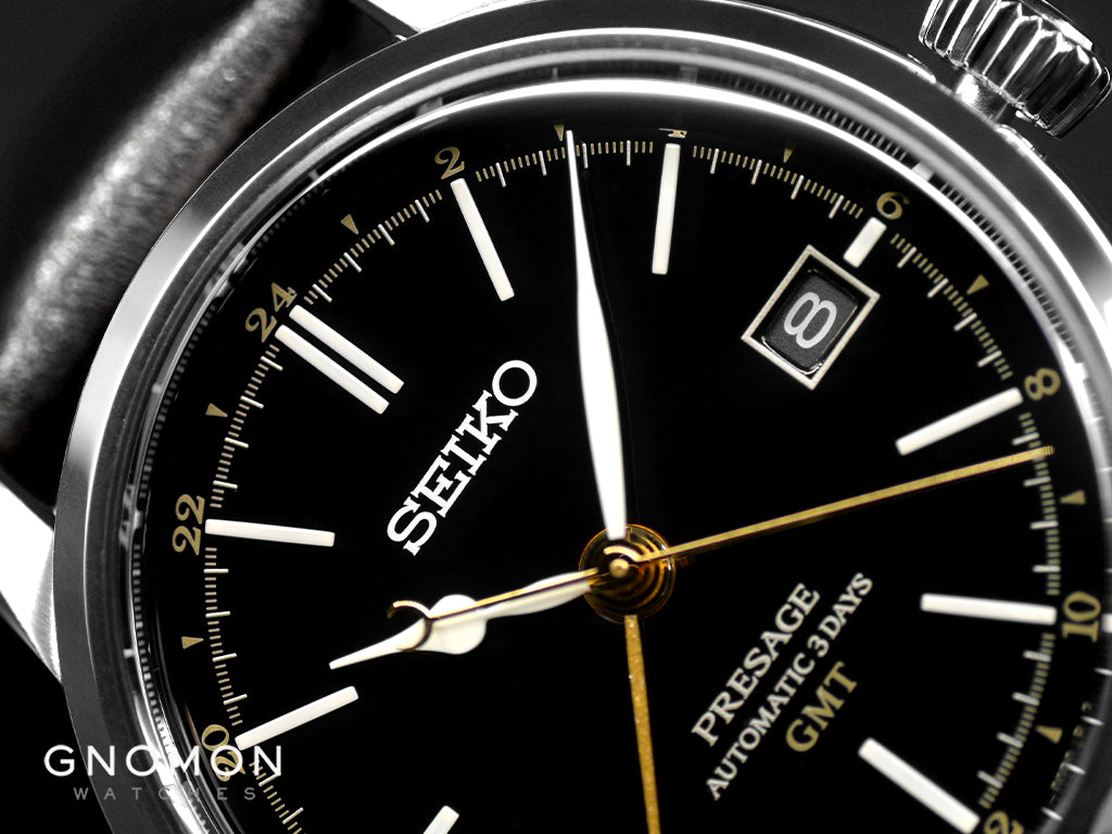 Presage Craftsmanship Urushi GMT Lacquer Black Ref. SARH001 - Image 4