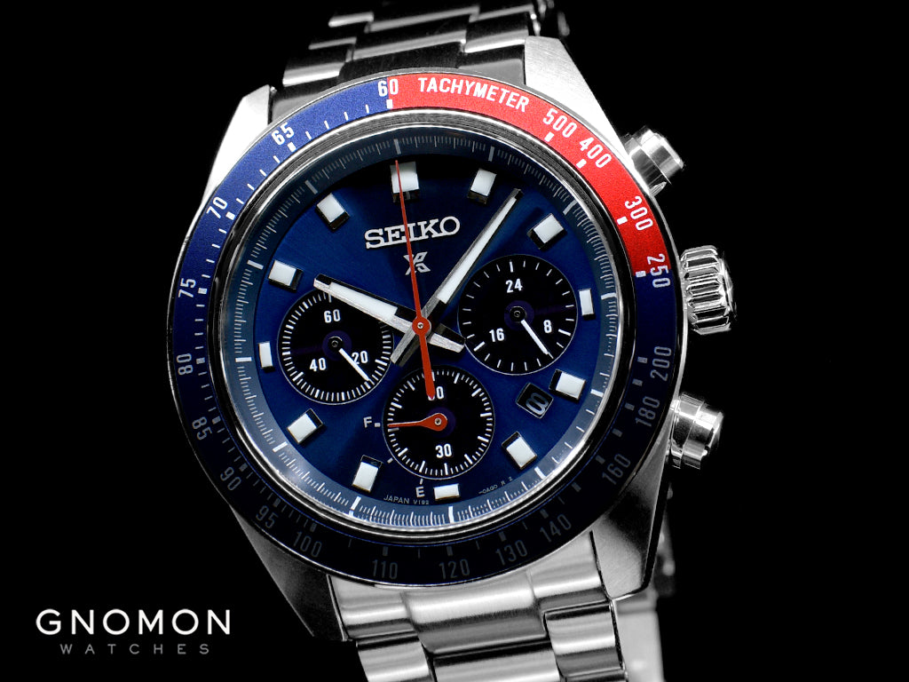 Prospex Speedtimer Chronograph Sunburst Blue Ref. SBDL097 - Image 5