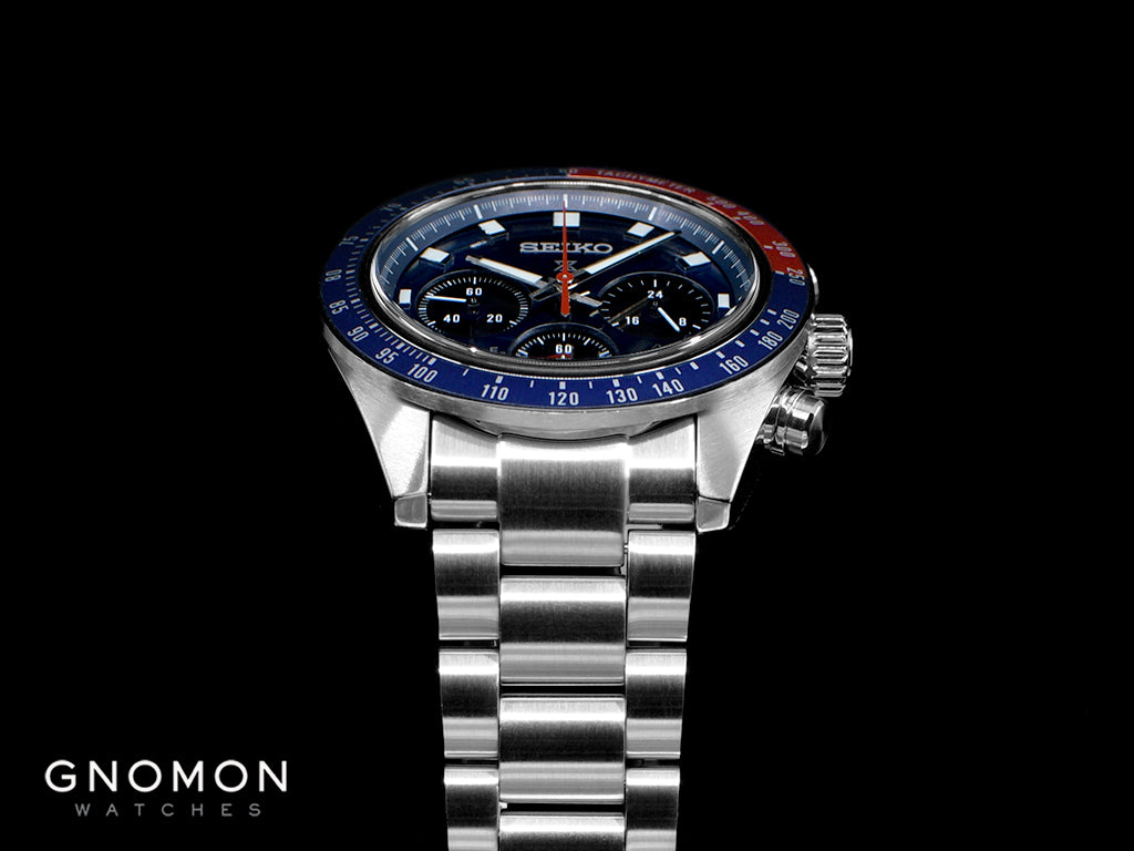 Prospex Speedtimer Chronograph Sunburst Blue Ref. SBDL097 - Image 6
