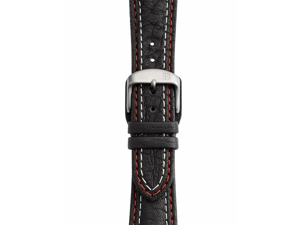 Red/White Stitching Leather Strap - Image 2