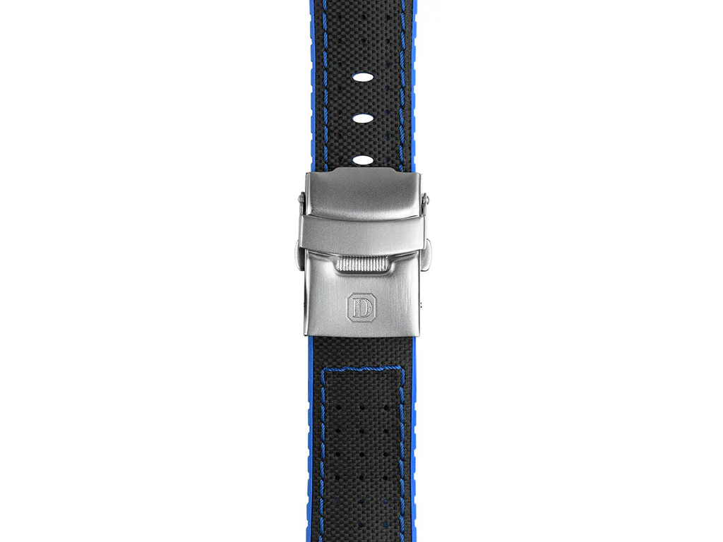 Robby Blue Leather Rubber Strap - Image 2