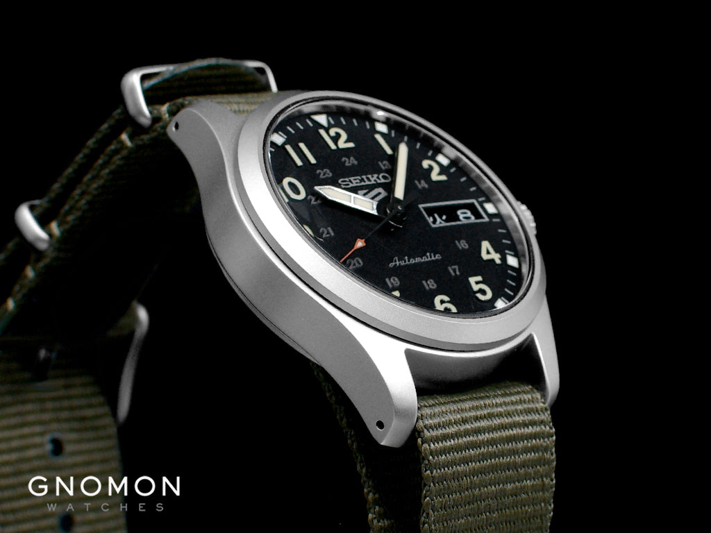 Seiko 5 Sports “Field Sports Style” Automatic 36 Black - Military Nylon Strap Ref. SBSA201 - Image 8