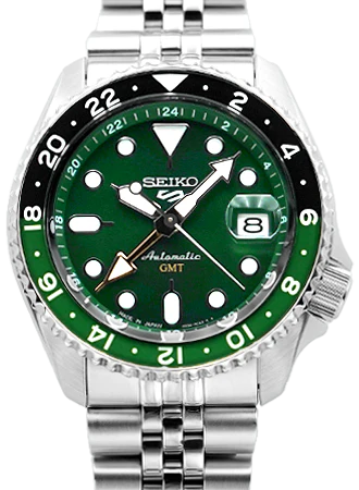 Seiko 5 Sports GMT Series Green Ref. SBSC019