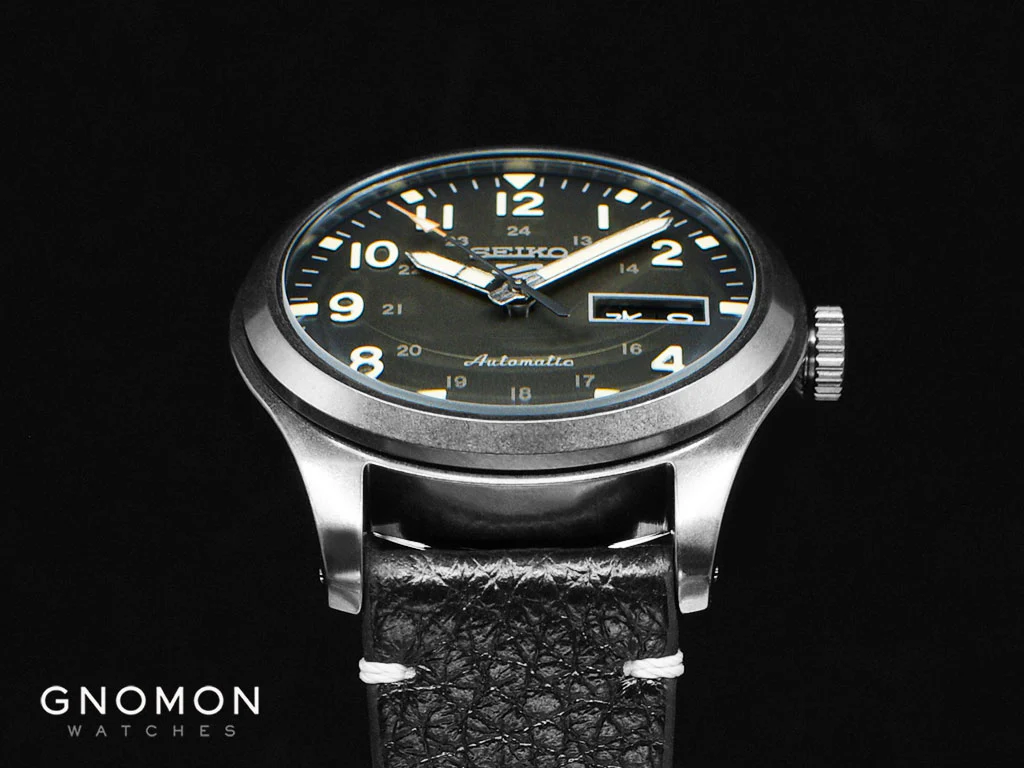 Seiko 5 Sports “Military Style” Black - Leather Ref. SBSA121 - Image 6