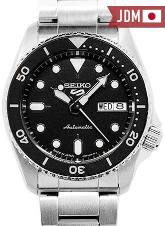 Seiko 5 Sports “Sports Style” 38mm Black Ref. SBSA225