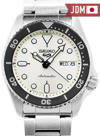 Seiko 5 Sports “Sports Style” 38mm Champagne White Ref. SBSA227