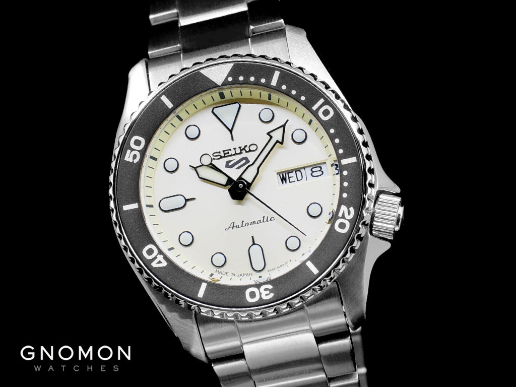 Seiko 5 Sports “Sports Style” 38mm Champagne White Ref. SBSA227 - Image 5