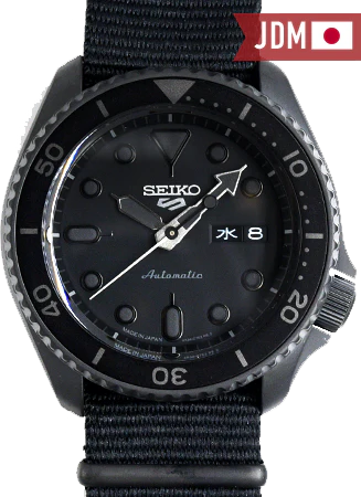 Seiko 5 Sports “Street Style” Blackout Ref. SBSA025
