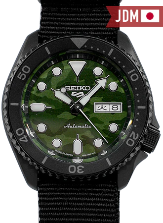 Seiko 5 Sports “Street Style” Camo Green Ref. SBSA173